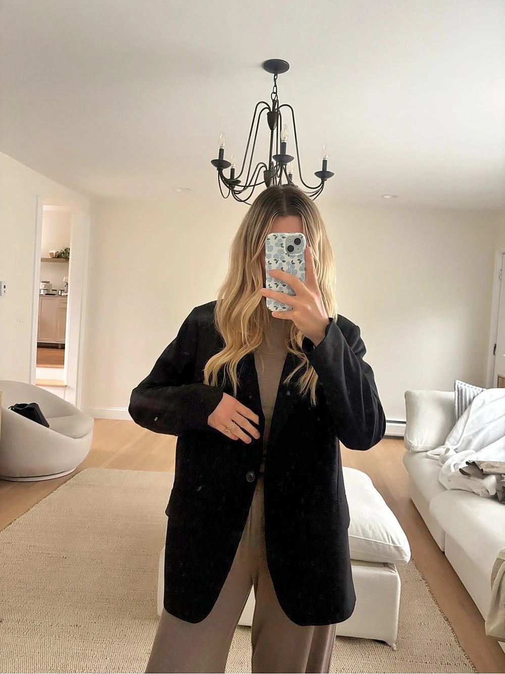 H&M Oversized Blazer Black Small